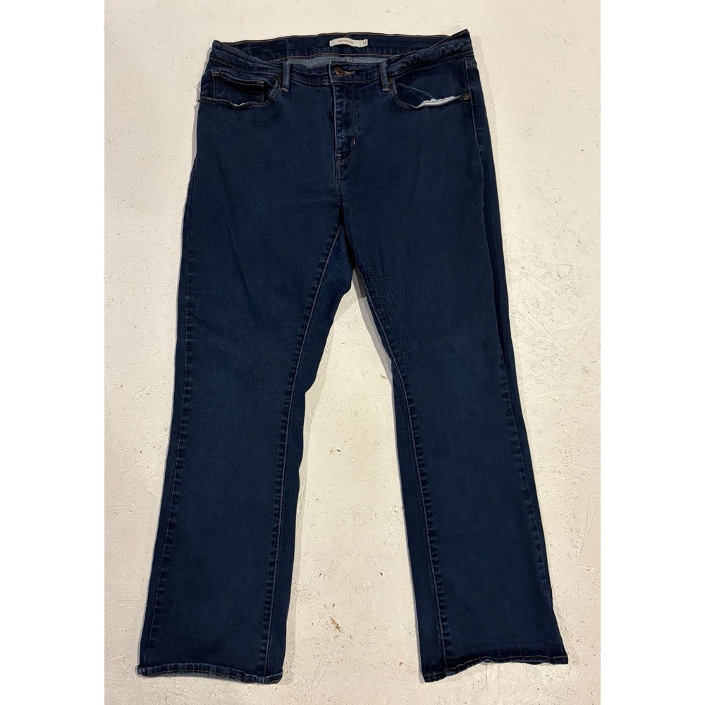 Levi's Women's Curvy Bootcut Jeans Dark Wash Size 33x32 Boot Cut Western‎